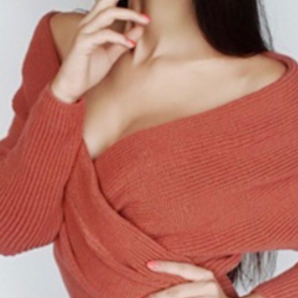 ✨HP!✨🍁Chunky Knit Wrap Sweater Dress🍁 - Picture 5 of 7